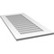 Ekena Millwork Vertical Surface Mount PVC Gable Vent: Non-Functional, w/ 3-1/2"W x 1"P Standard Frame, 20"W x 42"H GVPVE20X4201SN - alternate 2